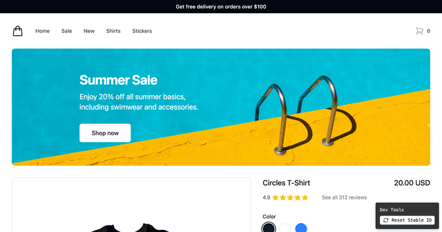 Shirt Shop — Feature Flags using Next.js